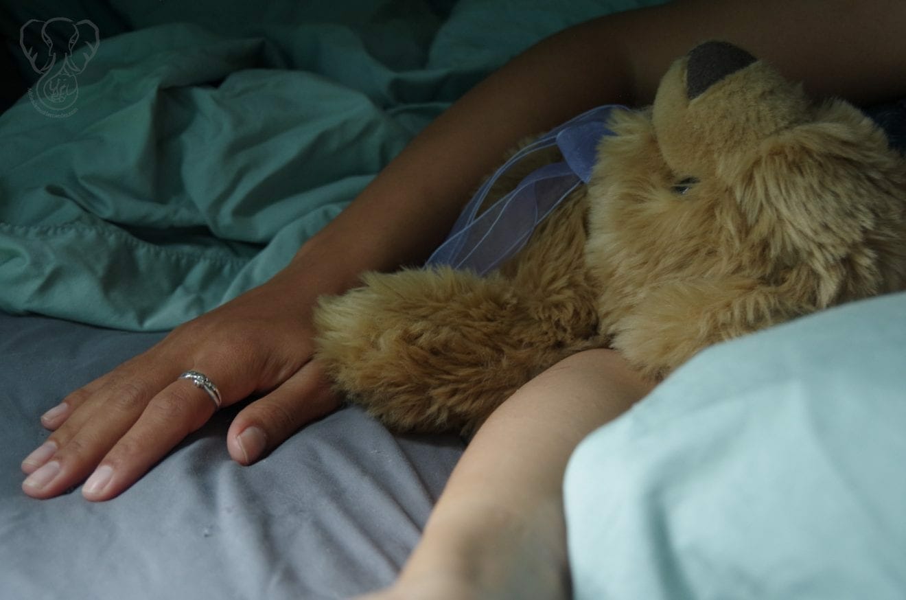 Miranda and Bear Bear - After Adrian's Death