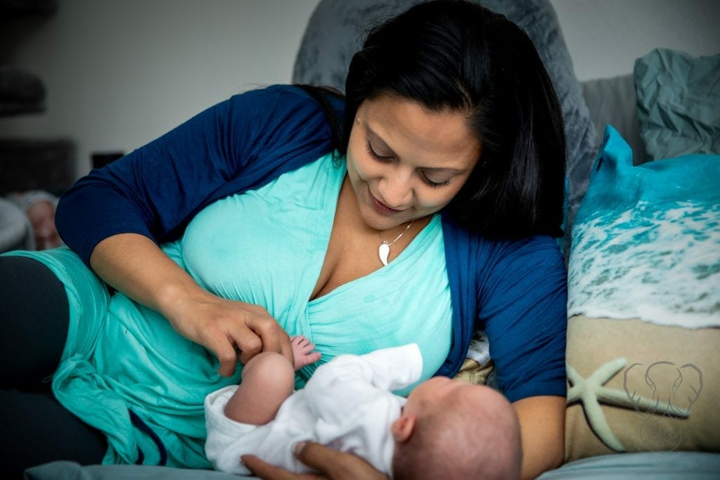 Miranda and Peanut at home (Sarah Perry Photography)