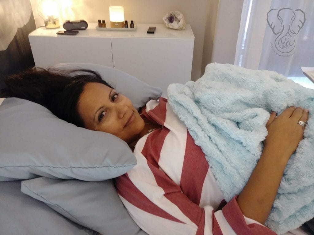 Miranda before her second insemination procedure (photo used with permission)