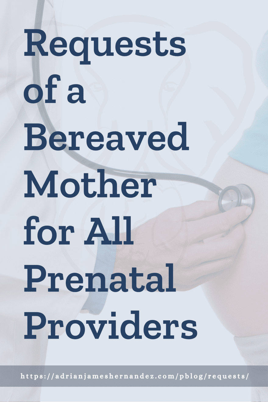 Download or click "P"/Save
button to post to Pinterest Title: Requests of a Bereaved Mother for all Prenatal Providers
