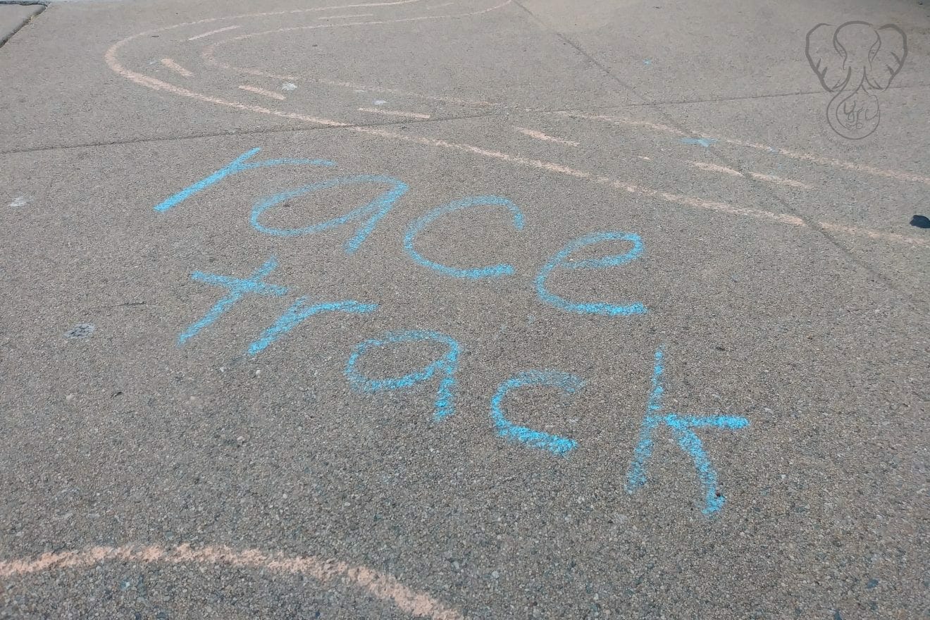 Someone Else's Birthday - Chalk drawings on the sidewalk (Miranda Hernandez)