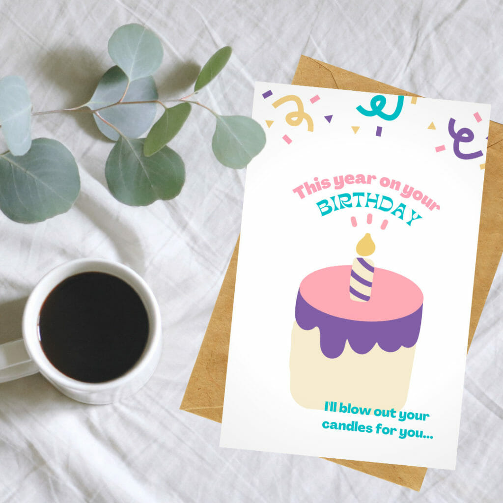 Memorial birthday wishes card: This year on your Birthday, I'll blow out your candles for you. And my wish will be a promise to love and remember you always. Happy Birthday to my beautiful baby boy - Sea Glass Parenting