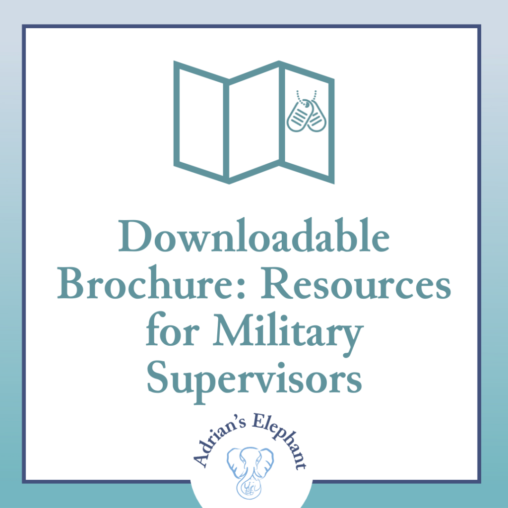 Print-At-Home Brochure for Military Supervisors