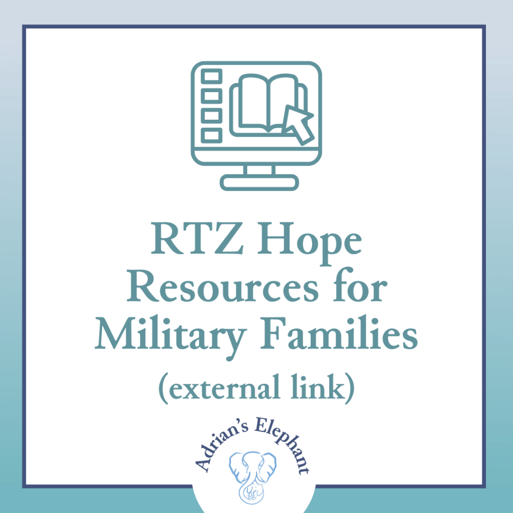 RTZ Hope Resources for Military Families Page